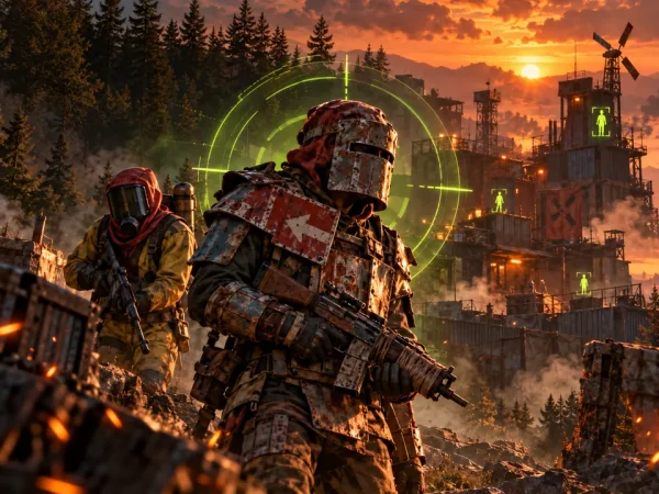 Assault Pack — original tactical landscape artwork, not a gameplay screenshot