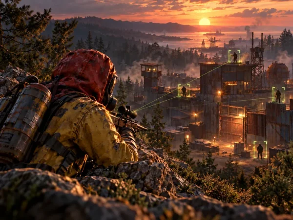 Recon Pack — original tactical landscape artwork, not a gameplay screenshot